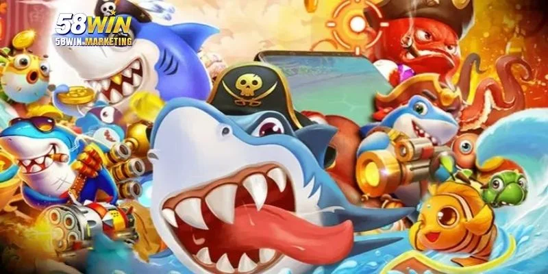 Đồ họa đại dương bắn cá 58win rực rỡ chân thực